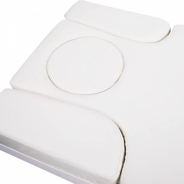 Elektrische Massageliege Wellnessliege 003815H weiß mit Heizung