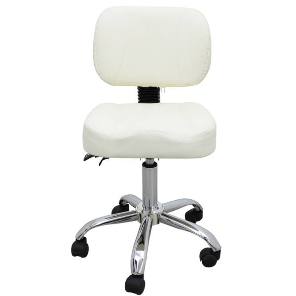 Arbeitsstuhl Rückenlehne perlweiß 303651