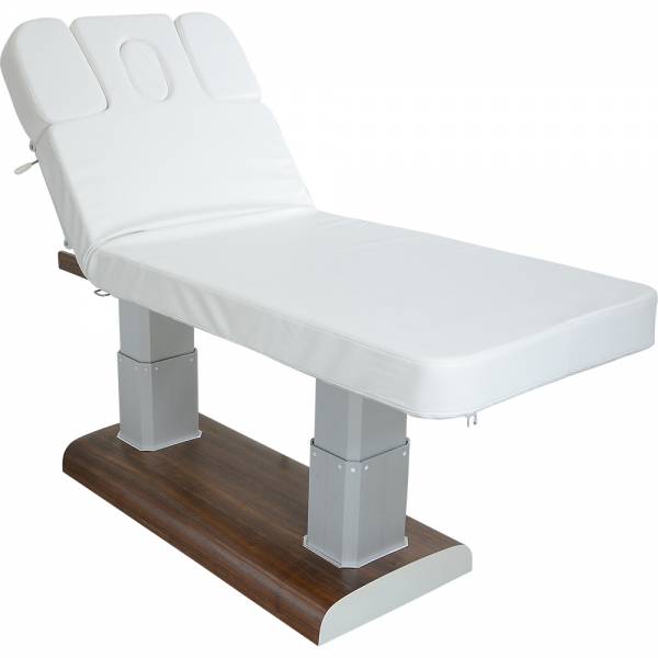 Massageliege L36684a Braun / Weiß mit 4 Motoren