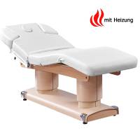033838H Massageliege Weiß / hell Holz mit 4 Motoren & Heizung 033838H Massageliege Weiß / hell Holz mit 4 Motoren & Heizung