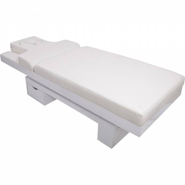 Elektrische Massageliege Wellnessliege 003815H weiß mit Heizung