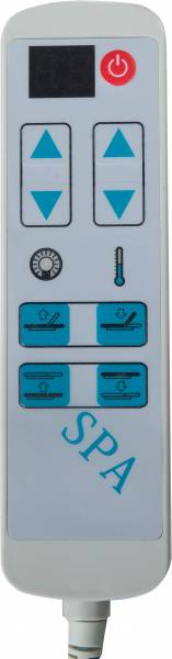 Elektrische Massageliege Wellnessliege 003815H weiß mit Heizung