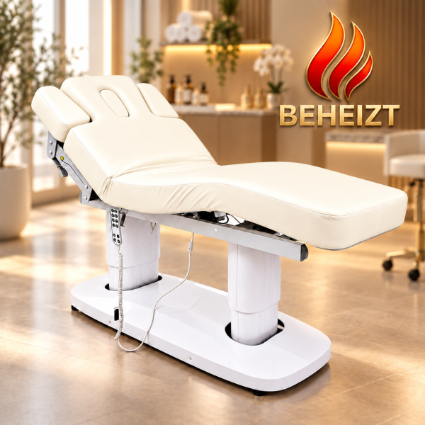 Kosmetikliege Massageliege Wellnessliege elektrisch Memoryfunktion 4 Motoren Heizung LED L00042HL