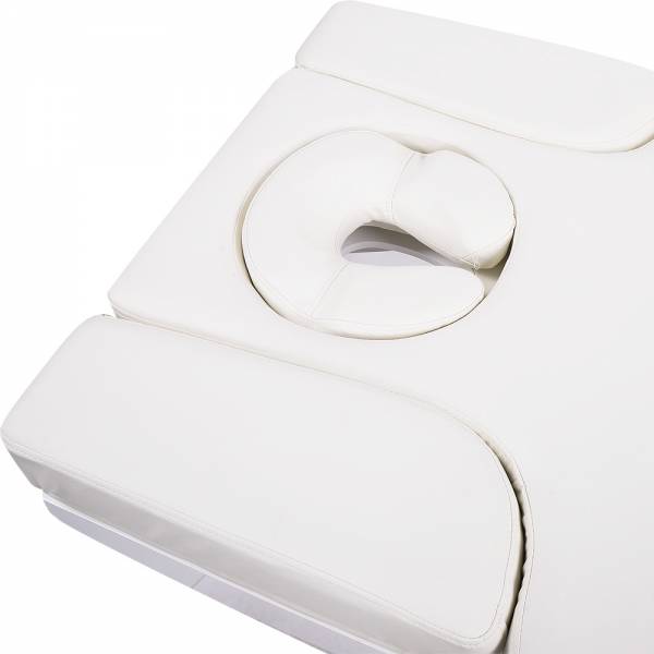 Elektrische Massageliege Wellnessliege 003815H weiß mit Heizung