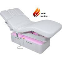 Massageliege L02283H Weiß mit 4 Motoren, Heizung & LED Massageliege L02283H Weiß mit 4 Motoren, Heizung & LED